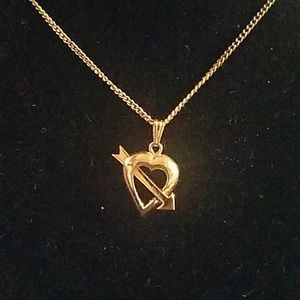 Vintage Hallmark Card Heart Necklace